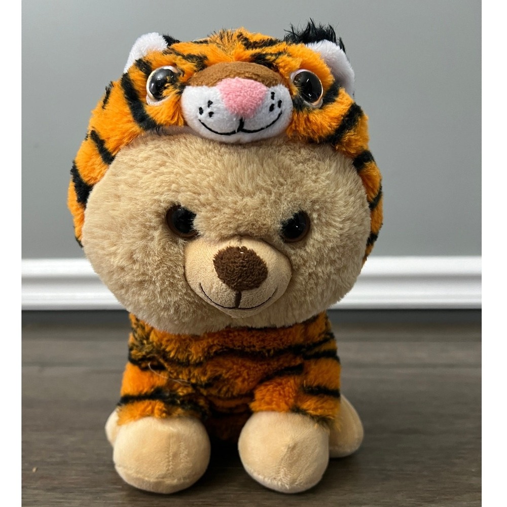 Peek-a-Boo Toys Bear in Tiger Costume Plush Stuffed Animal Toy Orange Striped
